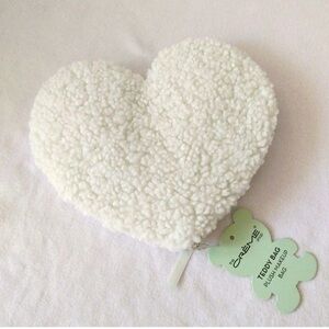 Large Heart shaped teddy plush makeup bag